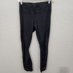 Athleta Leggings Womens Size XS Black Mesh Insert Active